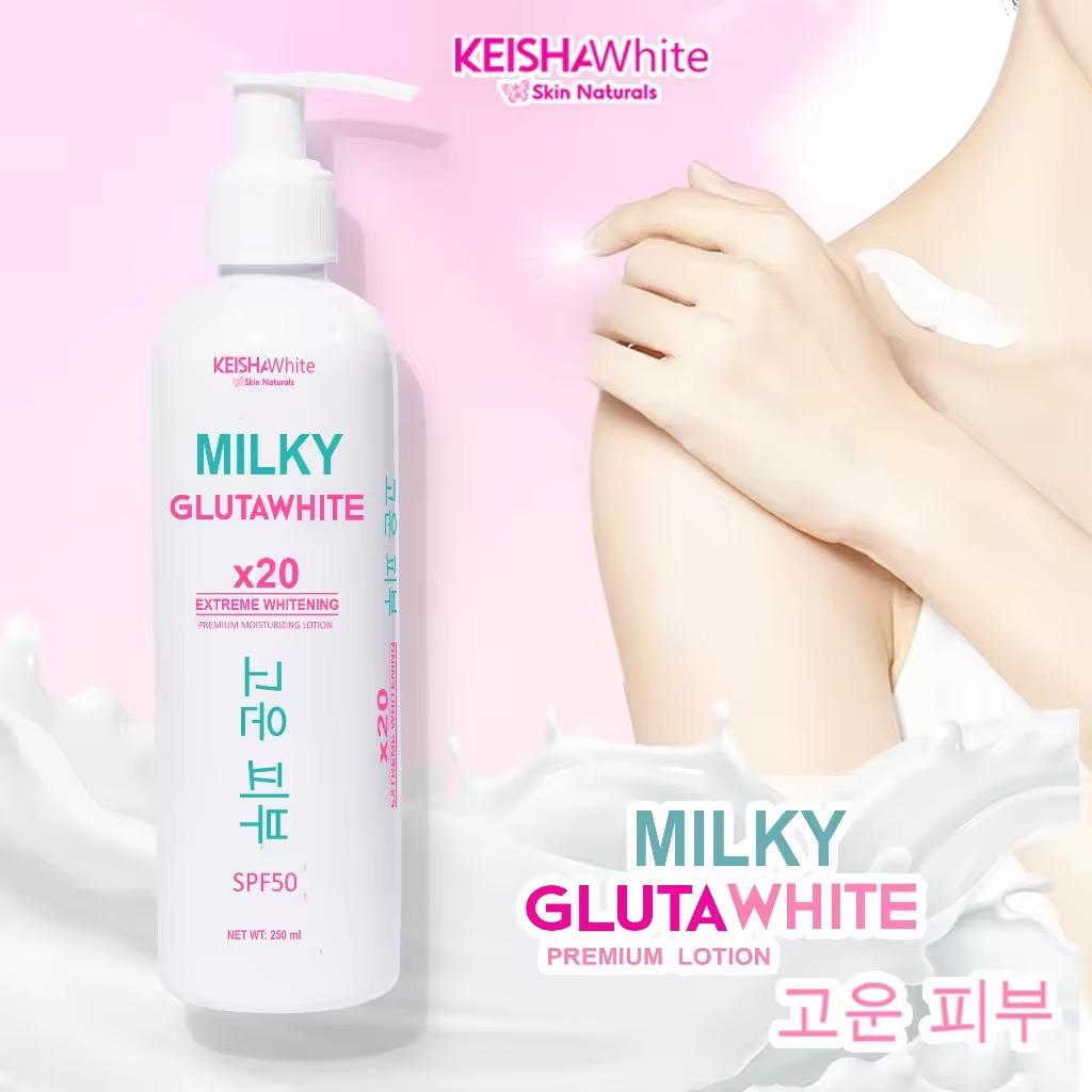 Keisha White Milky Gluta White Premium Lotion SPF50 250ml