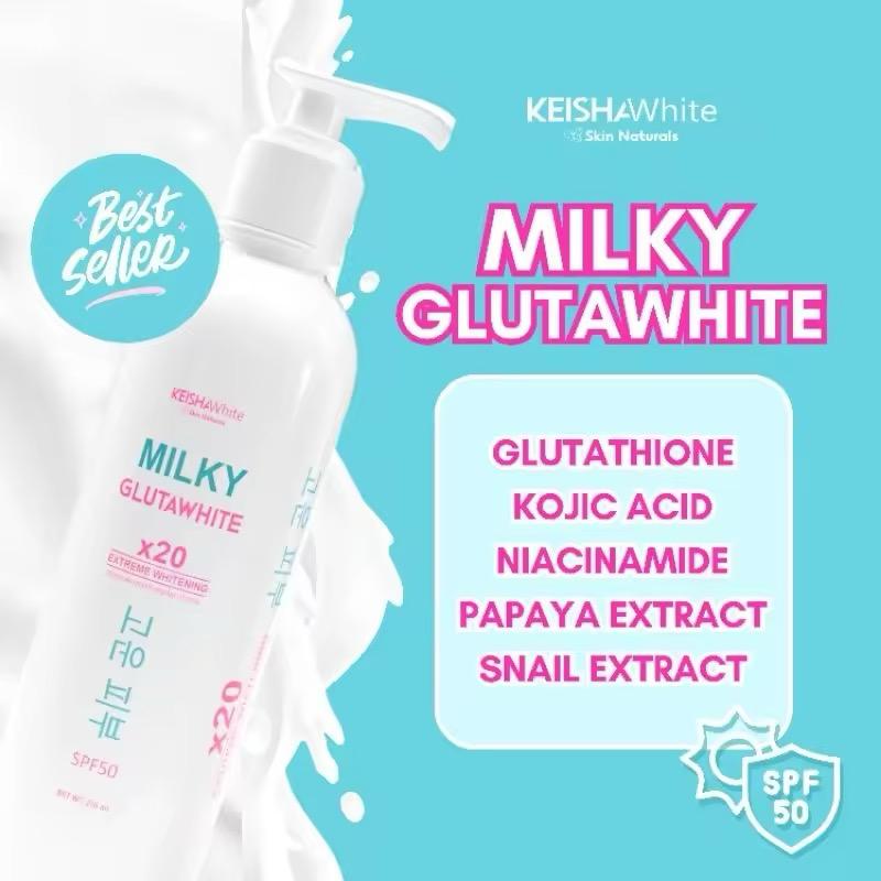 Keisha White Milky Gluta White Premium Lotion SPF50 250ml