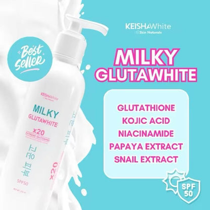 Keisha White Milky Gluta White Premium Lotion SPF50 250ml