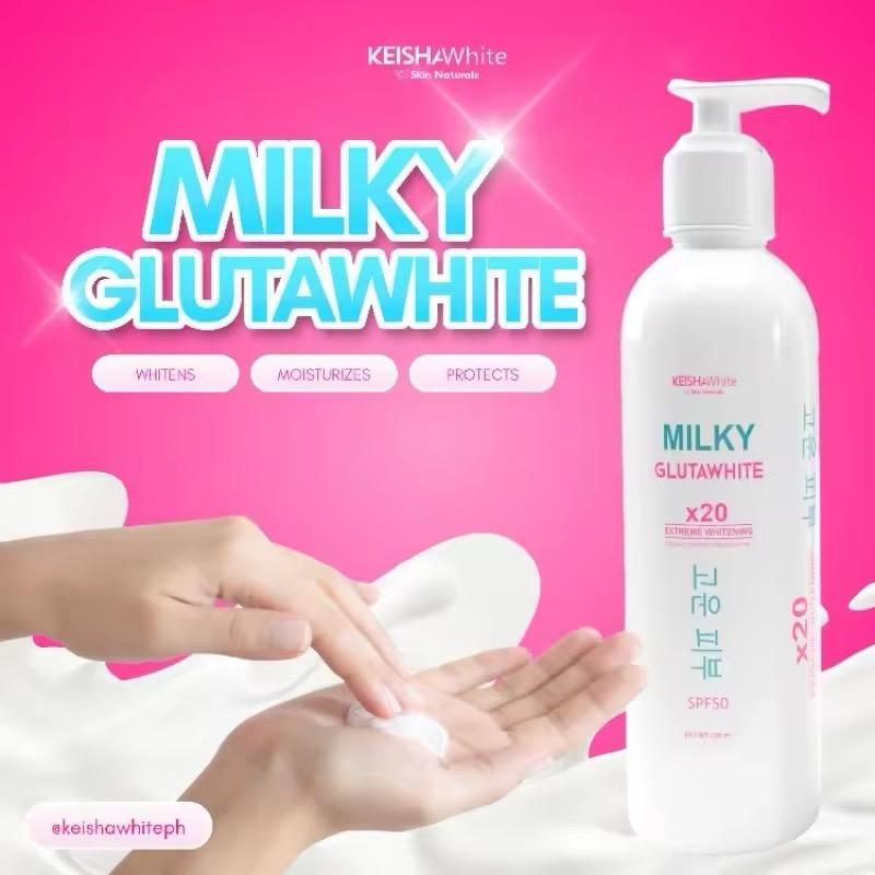 Keisha White Milky Gluta White Premium Lotion SPF50 250ml