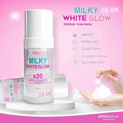 Keisha White Milky White Glow Premium Foam Wash 100ml