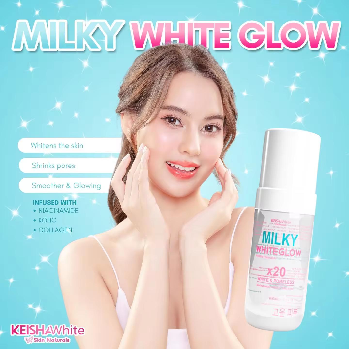 Keisha White Milky White Glow Premium Foam Wash 100ml
