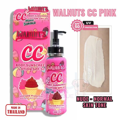 Walnut's CC Body Sunscreen Lotion SPF50 200ml
