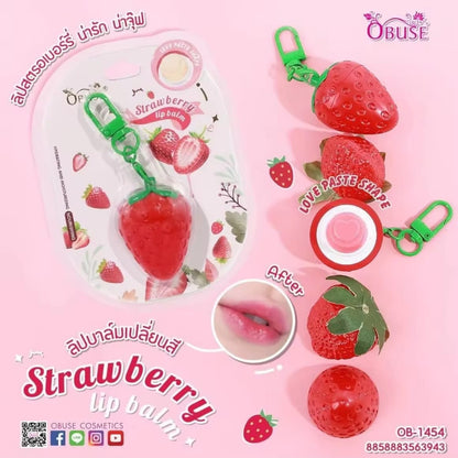 Obuse Strawberry Lip Balm