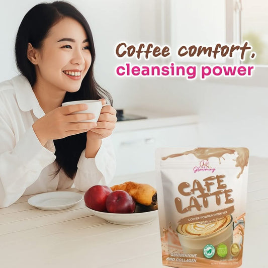 Glowming Cafe Latte Coffee Powder Drink Mix