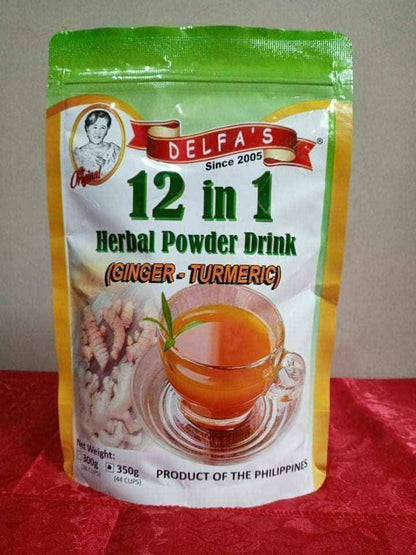 Delfa's 12 in 1 Ginger-Turmeric Herbal Powder Drink 350g