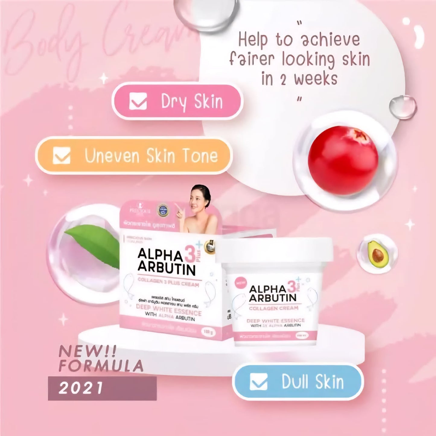 Alpha Arbutin 3+ Plus Collagen Cream Deep White Essence 100ml