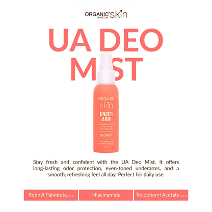 Organic Skin Intensive Whitening Underarm Deo Mist Spray 60ml