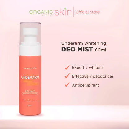 Organic Skin Intensive Whitening Underarm Deo Mist Spray 60ml