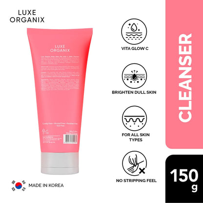 Luxe Organix Power Glow Creamy Whip Cleanser 150ml