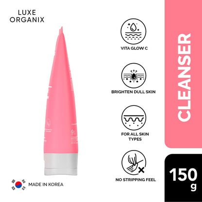 Luxe Organix Power Glow Creamy Whip Cleanser 150ml