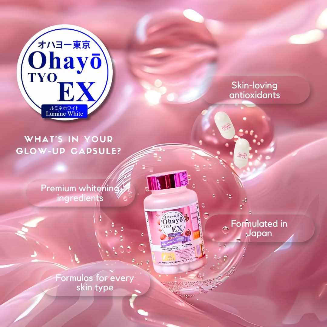 OHAYO TYO EX Lumine White Glutathione 700mg (60 Capsules)