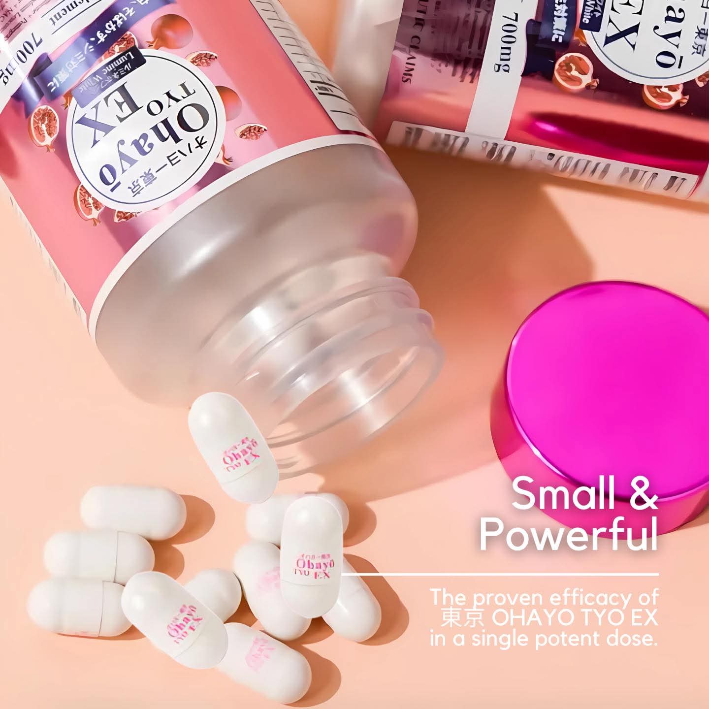 OHAYO TYO EX Lumine White Glutathione 700mg (60 Capsules)