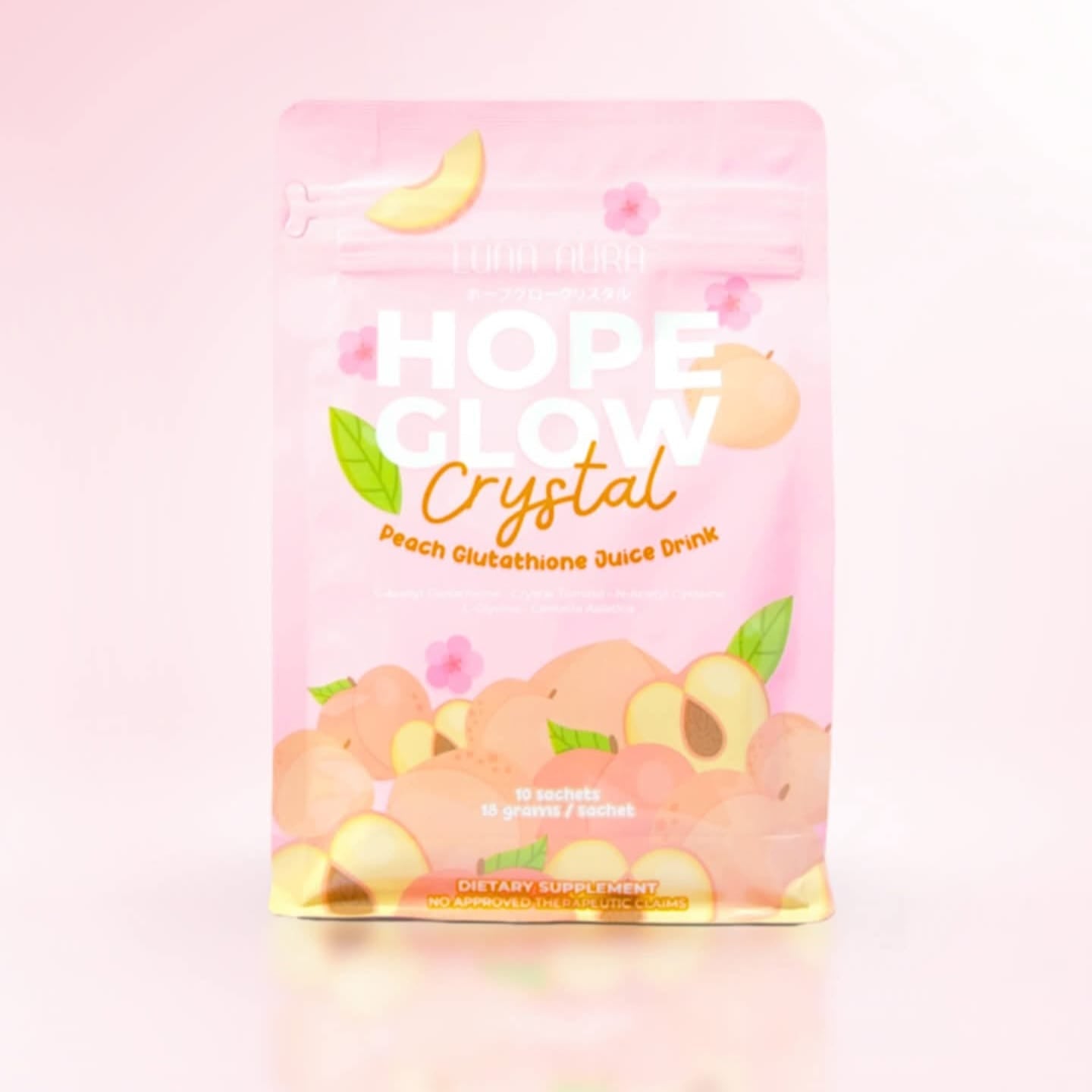 Hope Glow Crystal Peach Glutathione Drink