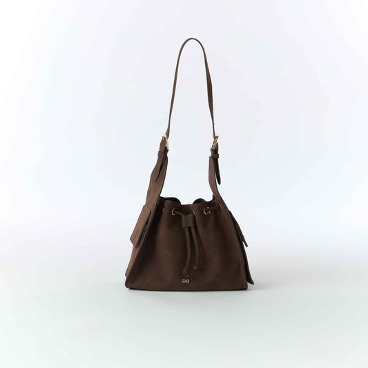 Yumi Bond Suede PU - Chocolate