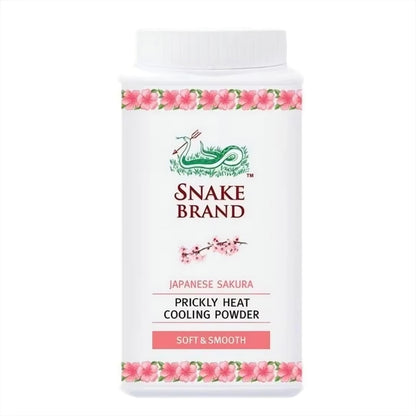 Snake Brand Prickly Heat Cooling Powder (Soft & Smooth) 50g