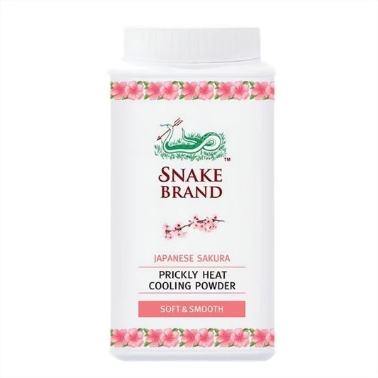 Snake Brand Prickly Heat Cooling Powder (Soft & Smooth) 50g