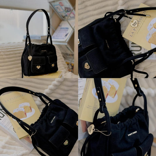 Kayla Suede PU - Black