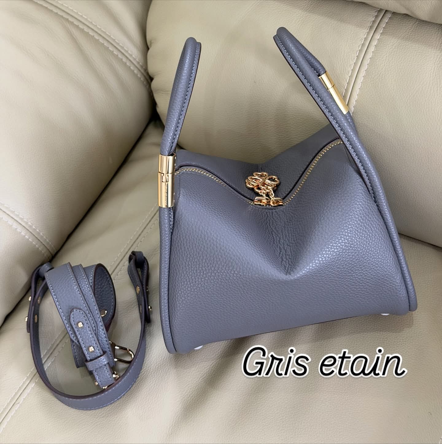 Ravioli 22 PU - Gris Etain