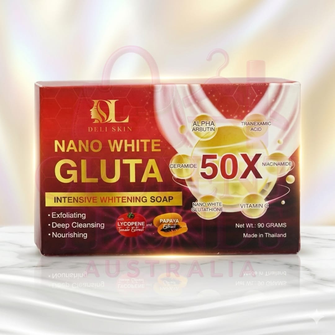 Deli Skin Nano White Gluta Intensive Whitening Soap 90g