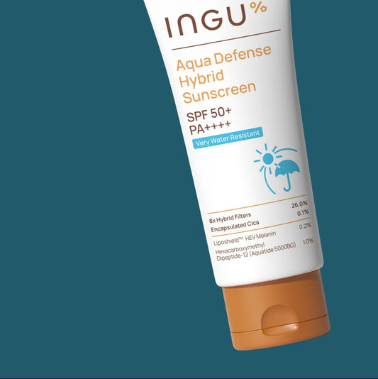 INGU% Aqua Defense Hybrid Sunscreen SPF 50+ PA++++ 30g
