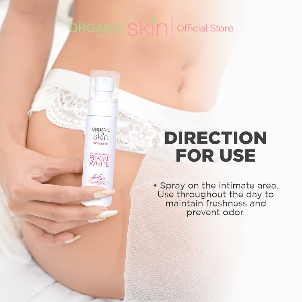Organic Skin Japan Intensive Lightening Bikini White Intimate Spray 60ml