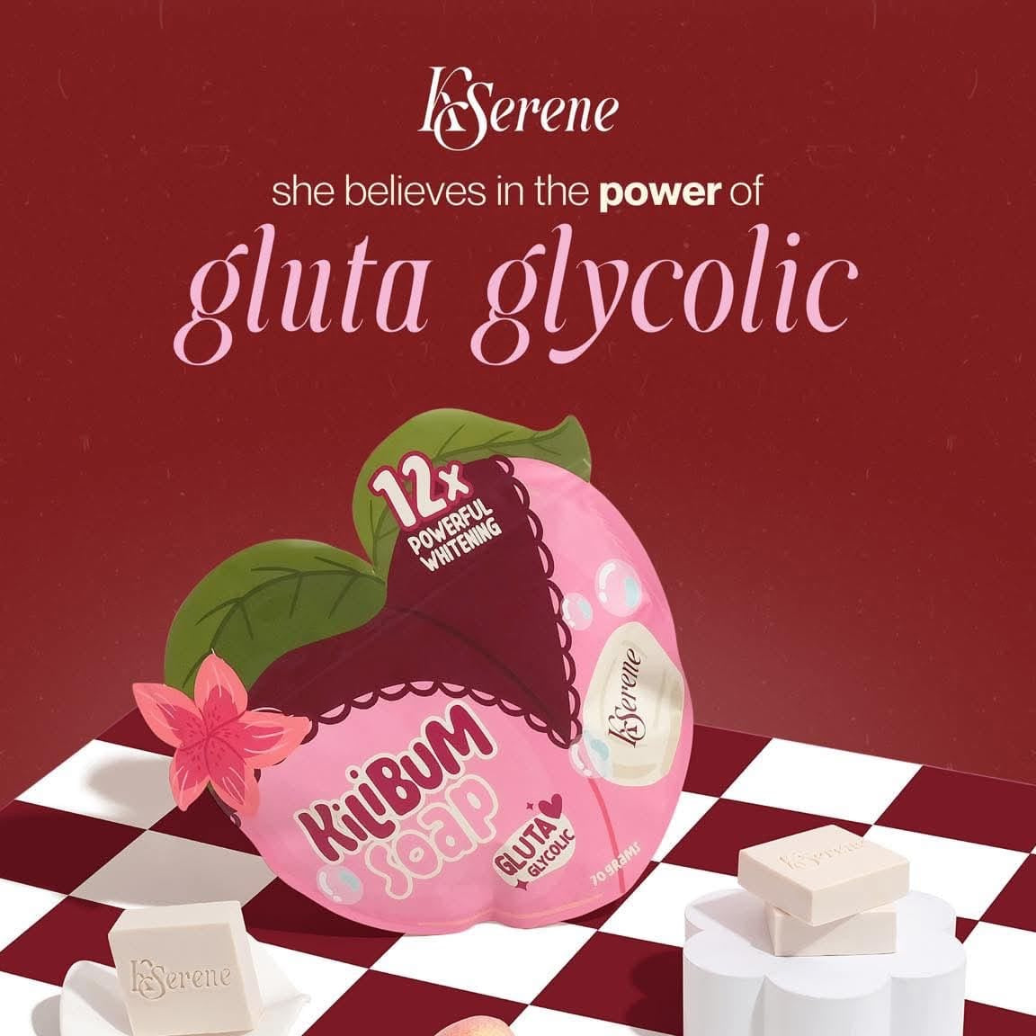 KSerene KiliBum Gluta Glycolic Soap (3 x 70g)