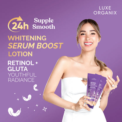 Luxe Organix Retinol + Gluta Whitening Serum Lotion 350ml