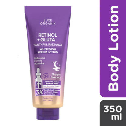 Luxe Organix Retinol + Gluta Whitening Serum Lotion 350ml