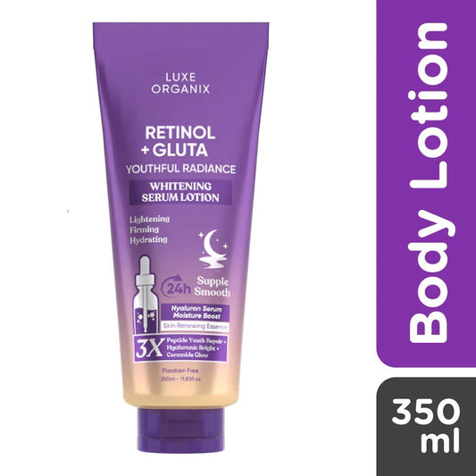 Luxe Organix Retinol + Gluta Whitening Serum Lotion 350ml